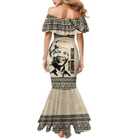 South Africa Nelson Mandela - Father Of Nation Family Matching Mermaid Dress and Hawaiian Shirt Vintage African Pattern