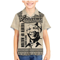 South Africa Nelson Mandela - Father Of Nation Family Matching Mermaid Dress and Hawaiian Shirt Vintage African Pattern