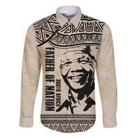 South Africa Nelson Mandela - Father Of Nation Family Matching Off The Shoulder Long Sleeve Dress and Hawaiian Shirt Vintage African Pattern