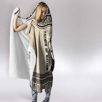 South Africa Nelson Mandela - Father Of Nation Hooded Blanket Vintage African Pattern