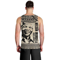 South Africa Nelson Mandela - Father Of Nation Men Tank Top Vintage African Pattern