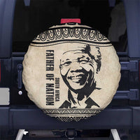 South Africa Nelson Mandela - Father Of Nation Spare Tire Cover Vintage African Pattern