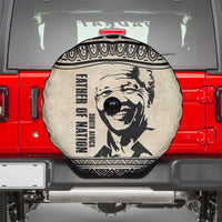 South Africa Nelson Mandela - Father Of Nation Spare Tire Cover Vintage African Pattern