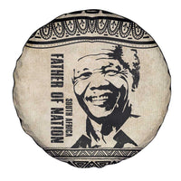 South Africa Nelson Mandela - Father Of Nation Spare Tire Cover Vintage African Pattern