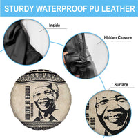South Africa Nelson Mandela - Father Of Nation Spare Tire Cover Vintage African Pattern