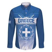 Custom Greece Football Family Matching Short Sleeve Bodycon Dress and Hawaiian Shirt Go Ethniki Coat Of Arms Style