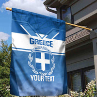 Custom Greece Football Garden Flag Go Ethniki Coat Of Arms Style