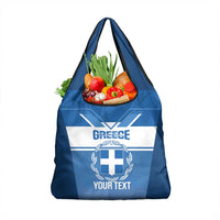Custom Greece Football Grocery Bag Go Ethniki Coat Of Arms Style