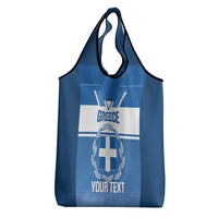 Custom Greece Football Grocery Bag Go Ethniki Coat Of Arms Style