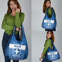 Custom Greece Football Grocery Bag Go Ethniki Coat Of Arms Style