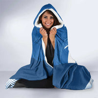 Custom Greece Football Hooded Blanket Go Ethniki Coat Of Arms Style