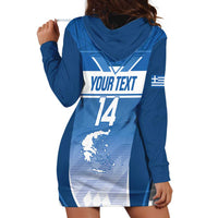 Custom Greece Football Hoodie Dress Go Ethniki Coat Of Arms Style