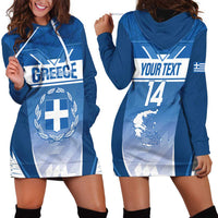 Custom Greece Football Hoodie Dress Go Ethniki Coat Of Arms Style