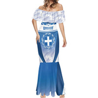 Custom Greece Football Mermaid Dress Go Ethniki Coat Of Arms Style