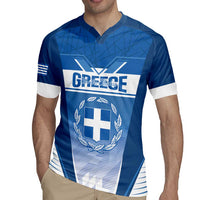 Custom Greece Football Rugby Jersey Go Ethniki Coat Of Arms Style
