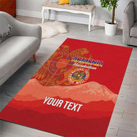 Custom Armenia Football Area Rug Come On Havakakan