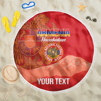 Custom Armenia Football Beach Blanket Come On Havakakan