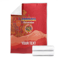 Custom Armenia Football Blanket Come On Havakakan