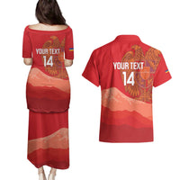 Custom Armenia Football Couples Matching Puletasi and Hawaiian Shirt Come On Havakakan