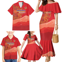 Custom Armenia Football Family Matching Mermaid Dress and Hawaiian Shirt Come On Havakakan