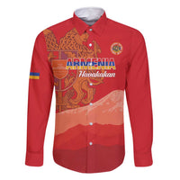 Custom Armenia Football Family Matching Off Shoulder Maxi Dress and Hawaiian Shirt Come On Havakakan