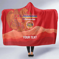 Custom Armenia Football Hooded Blanket Come On Havakakan