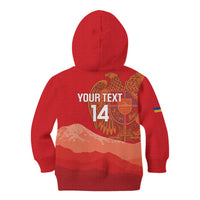 Custom Armenia Football Kid Hoodie Come On Havakakan