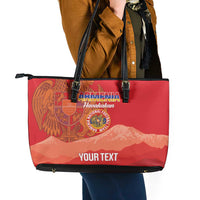 Custom Armenia Football Leather Tote Bag Come On Havakakan