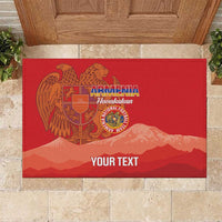 Custom Armenia Football Rubber Doormat Come On Havakakan