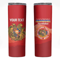 Custom Armenia Football Skinny Tumbler Come On Havakakan