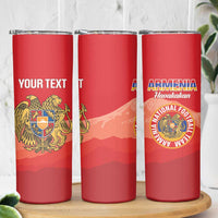 Custom Armenia Football Skinny Tumbler Come On Havakakan
