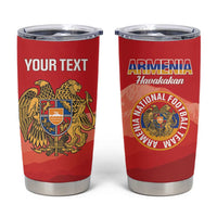 Custom Armenia Football Tumbler Cup Come On Havakakan