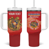 Custom Armenia Football Tumbler With Handle Come On Havakakan