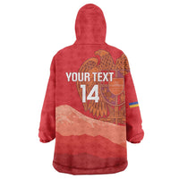 Custom Armenia Football Wearable Blanket Hoodie Come On Havakakan