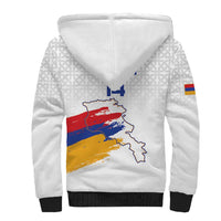 Custom Armenia Football Sherpa Hoodie Armenian Map Knot Pattern