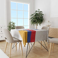 Custom Armenia Football Tablecloth Armenian Map Knot Pattern