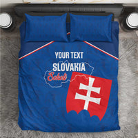 Custom Slovakia Football Bedding Set Come On Sokoli Falcon Pattern
