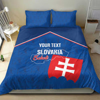 Custom Slovakia Football Bedding Set Come On Sokoli Falcon Pattern