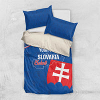 Custom Slovakia Football Bedding Set Come On Sokoli Falcon Pattern