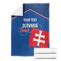 Custom Slovakia Football Blanket Come On Sokoli Falcon Pattern