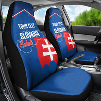 Custom Slovakia Football Car Seat Cover Come On Sokoli Falcon Pattern