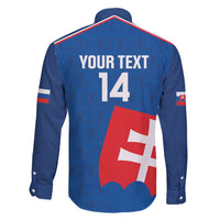 Custom Slovakia Football Family Matching Long Sleeve Bodycon Dress and Hawaiian Shirt Come On Sokoli Falcon Pattern