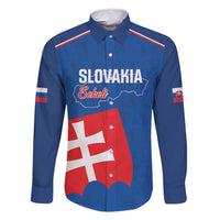 Custom Slovakia Football Family Matching Off Shoulder Maxi Dress and Hawaiian Shirt Come On Sokoli Falcon Pattern