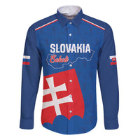 Custom Slovakia Football Family Matching Puletasi and Hawaiian Shirt Come On Sokoli Falcon Pattern