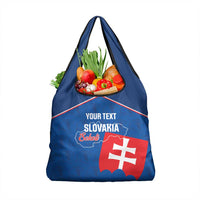 Custom Slovakia Football Grocery Bag Come On Sokoli Falcon Pattern