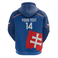 Custom Slovakia Football Hoodie Come On Sokoli Falcon Pattern