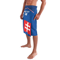 Custom Slovakia Football Lavalava Come On Sokoli Falcon Pattern