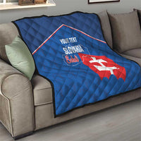 Custom Slovakia Football Quilt Come On Sokoli Falcon Pattern
