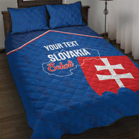 Custom Slovakia Football Quilt Bed Set Come On Sokoli Falcon Pattern