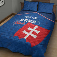 Custom Slovakia Football Quilt Bed Set Come On Sokoli Falcon Pattern
